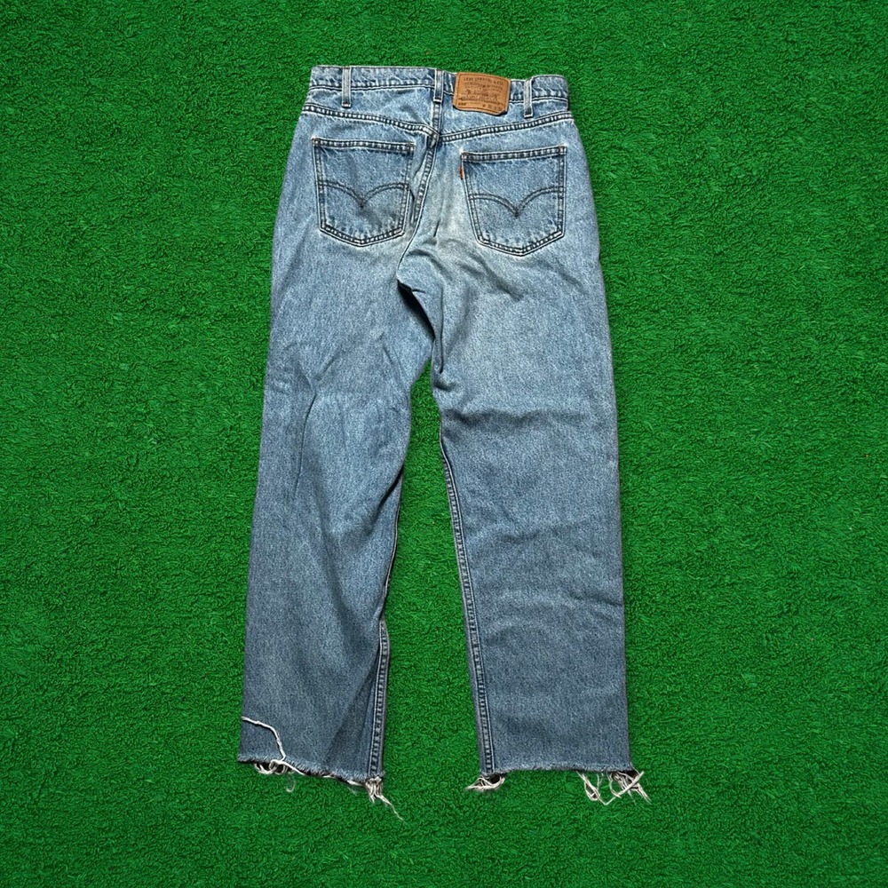 Vintage Cropped Orange Tab Levi's 550 Jeans
